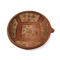 Pre-Columbian Mayan Polychrome Pottery Dish