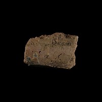 Babylonian Nebuchadnezzar II Period Glazed Clay Brick Fragment