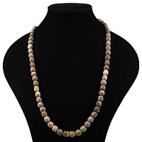 Natural History - Woolly Mammoth Bone Bead Necklace String