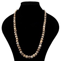 Natural History - Woolly Mammoth Bone Bead Necklace String