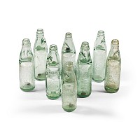 Post Medieval Glass Codd Drink Bottle Group