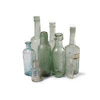 Post Medieval Mixed Glass Bottle Group