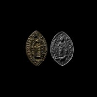 Large Medieval Bronze Ecclesiastical Seal Matrix