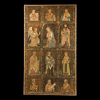 Medieval Embroidered Panel Composed of Sections of Dalmatic Garment