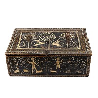 Indo-Portuguese Painted Wooden Box