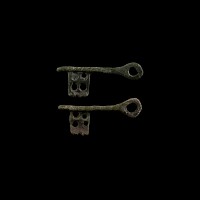 Medieval Bronze Key Pair