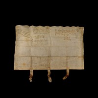 Charles II Period Vellum Indenture with Seals