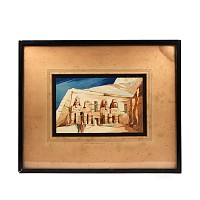 Egyptian Temple of Abu Simbel by J. W. Cox