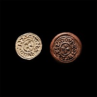 Medieval Lead 'WALT L COUPE' Seal Matrix