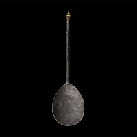 Medieval 'Thames' Pewter Spoon with Brass Knop