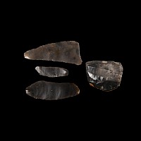 Stone Age British Neolithic Flint Blade and Core Group