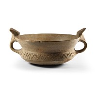 Luristan Double-Handled Terracotta Drinking Vessel