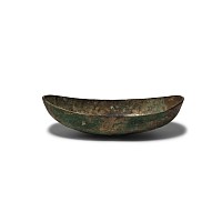 Sassanian Highly-Tinned Boat-Shaped Vessel