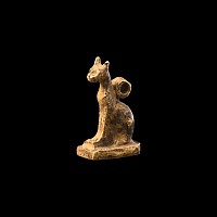 Egyptian Gold Cat Amulet of the God Bastet