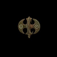 Roman Bronze Axe Brooch