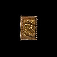 Roman Silver-Gilt Military Belt Plate with Hercules Killing the Nemean Lion