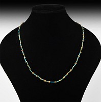 Egyptian Faience Bead Necklace