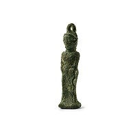Western Asiatic Bronze Pendant In The Form Of A Male Figure