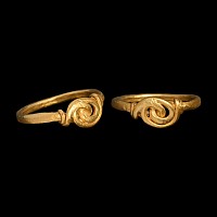 Viking Age Twisted and Coiled Gold Wire Ring