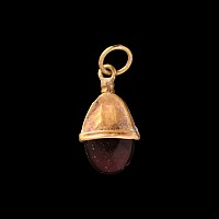 Viking Age Gold Elf Shot Pendant