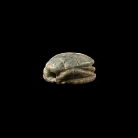 Egyptian Feldspar Scarab with Hieroglyphs