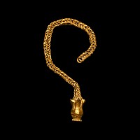 Greek Gold Pomegranate on Gold Chain