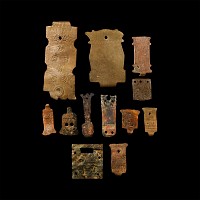 Tudor and Later 'Thames' Bronze Book Clasp Group