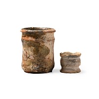 Post Medieval 'Thames' Glazed Terracotta Jar Group