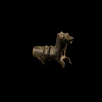 Medieval Bronze Horse Barrel Lock