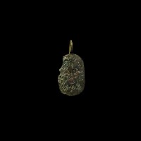 Byzantine Bronze Pendant with Saint George