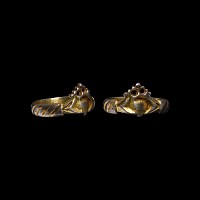 'The Romney' Medieval Gilt Silver Fede Ring with Hands Holding a Heart