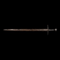 Medieval Iron Hand-And-A-Half Sword