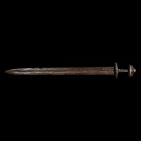 Viking Age Iron Sword with Five-Lobed Pommel