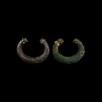 Western Asiatic Silver Bracelet Pair