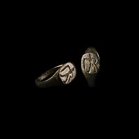 Roman Period Bronze Ring with Warrior