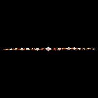 Western Asiatic Carnelian, Agate and Gold Bead Necklace