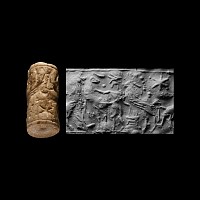 Sumerian Limestone Cylinder Seal