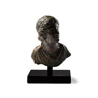 Roman Bronze Bust of a Noble Lady