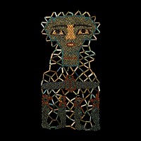Egyptian Faience Bead Mummy Face Mask