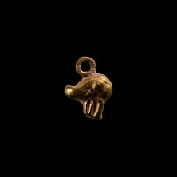 Viking Age Gold Pendant with Bird Head
