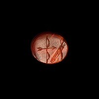 Etruscan Red Carnelian Scaraboid with Archery Intaglio