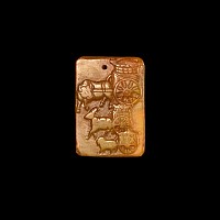 Chinese Glass Amuletic Plaque