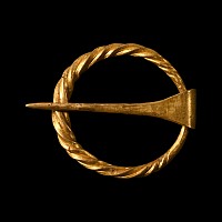 Viking Age Twisted Gold Annular Brooch
