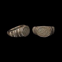 Medieval Silver Ring with Cross