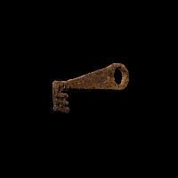 Roman Iron Latch Key