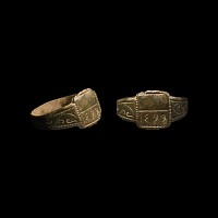 Post Medieval Bronze Ring with Date