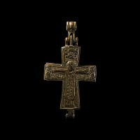 Byzantine Bronze Reliquary Cross