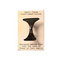 Anglo-Saxon Bronze Equal-Armed Brooch