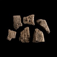 Mesopotamian Clay Cuneiform Tablet Fragment Group