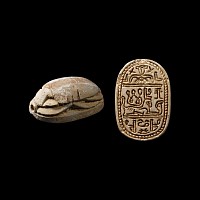 Egyptian Scarab with Sphinx